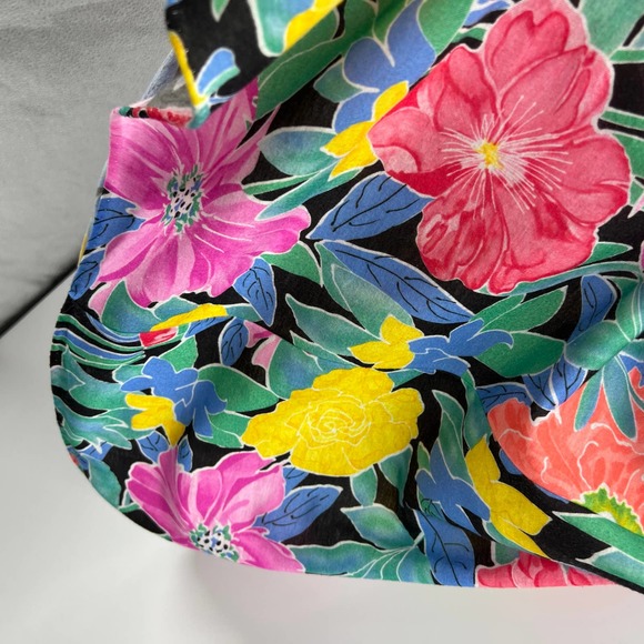 Lorraine Vintage All Over Floral Midi Night Gown Boho Tropical Boho Women Large - Picture 4 of 7